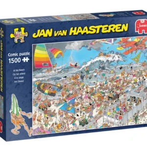 Jan van Haasteren op het strand via gezelspel.nl