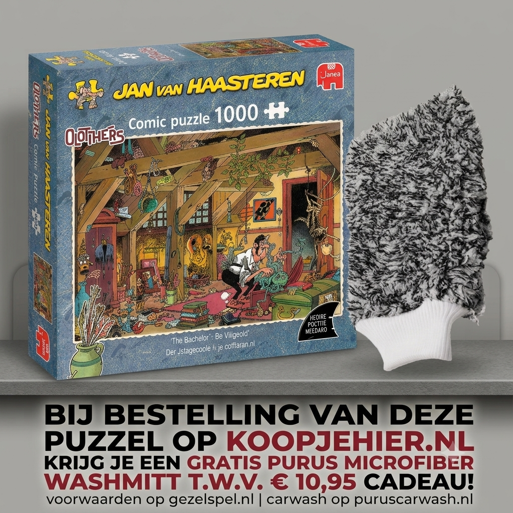 Jan van Haasteren Oldtimers  + Gratis Microfiber washmitt van Puruscarwash