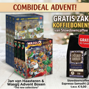 2 Advent Kalenders JvH + Wasgij + Gratis Koffie